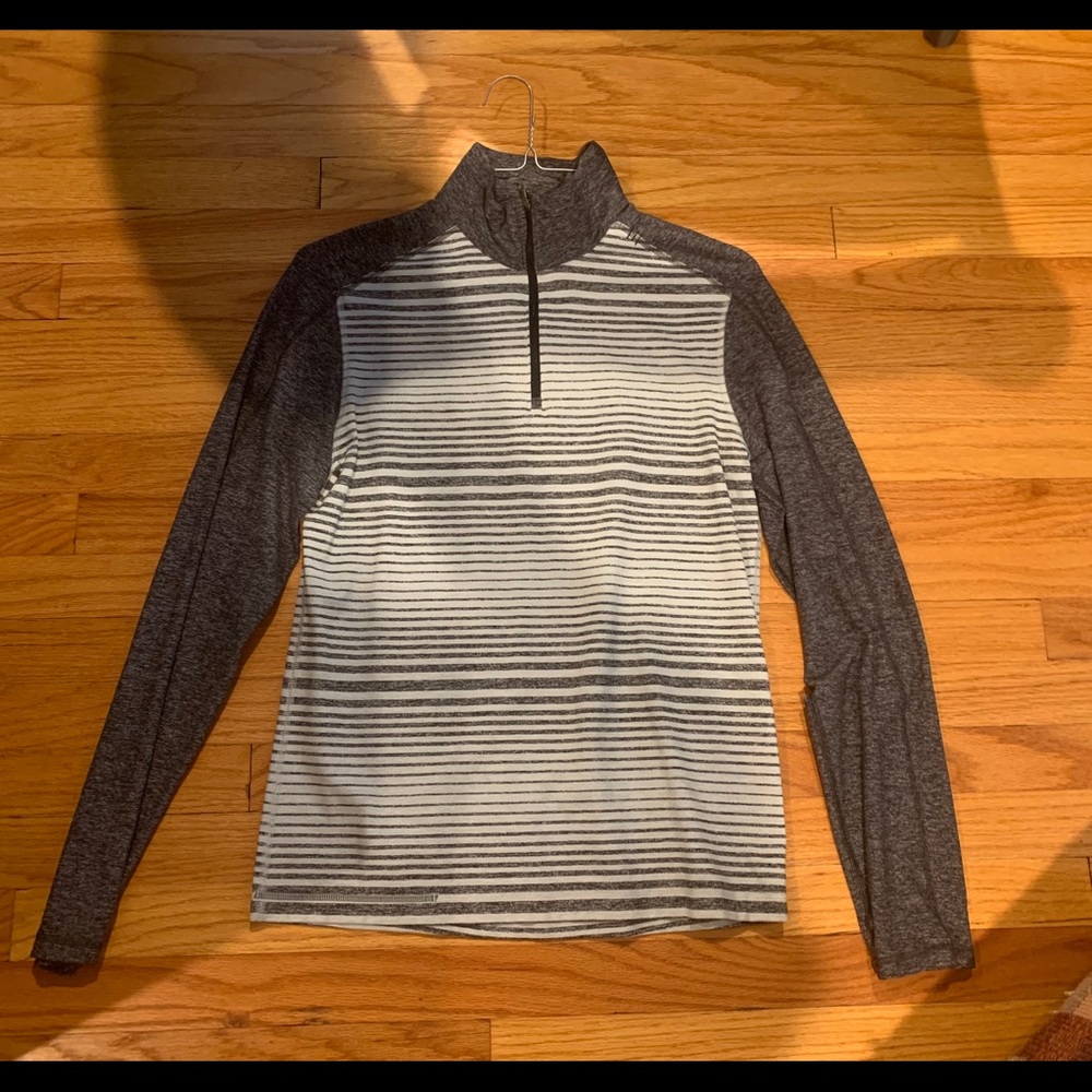 Lululemon draw striped quarter zip
